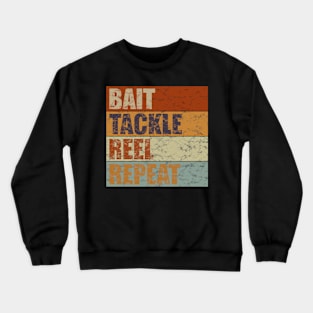 Bait Tackle Reel Repeat Retro Crewneck Sweatshirt